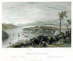 digital download historical antique print of whampoa, 1843