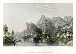 digital download historical antique print china western seared hills, 1843