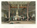 digital download historical antique print china temple, 1843