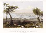 digital download historical antique print of istanbul, 1839