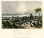 digital download historical antique print of singapore in 1858