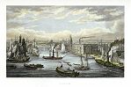 digital download historical antique print of dublin in 1843