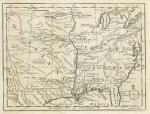 digital map of colonial north america by Gibson, 1763