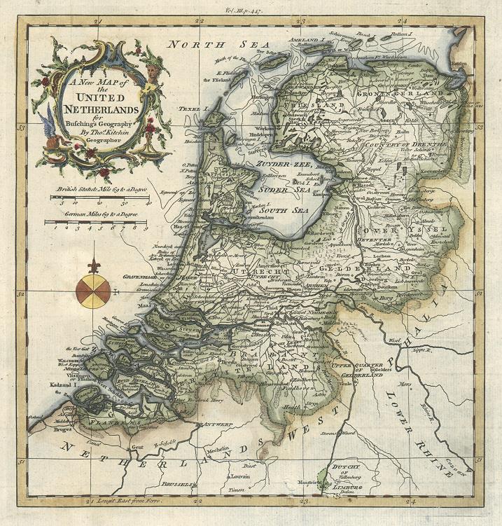 Niederlande Alte Karte