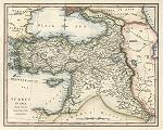 digital download of historical antique map of Turkey in Asia, 1817
