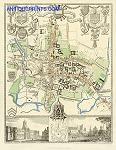digital download antique plan of oxford in 1837