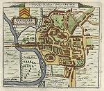 digital download antique plan of gloucester in 1610