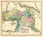 digital download of historical antique map of Turkey in Asia, 1847